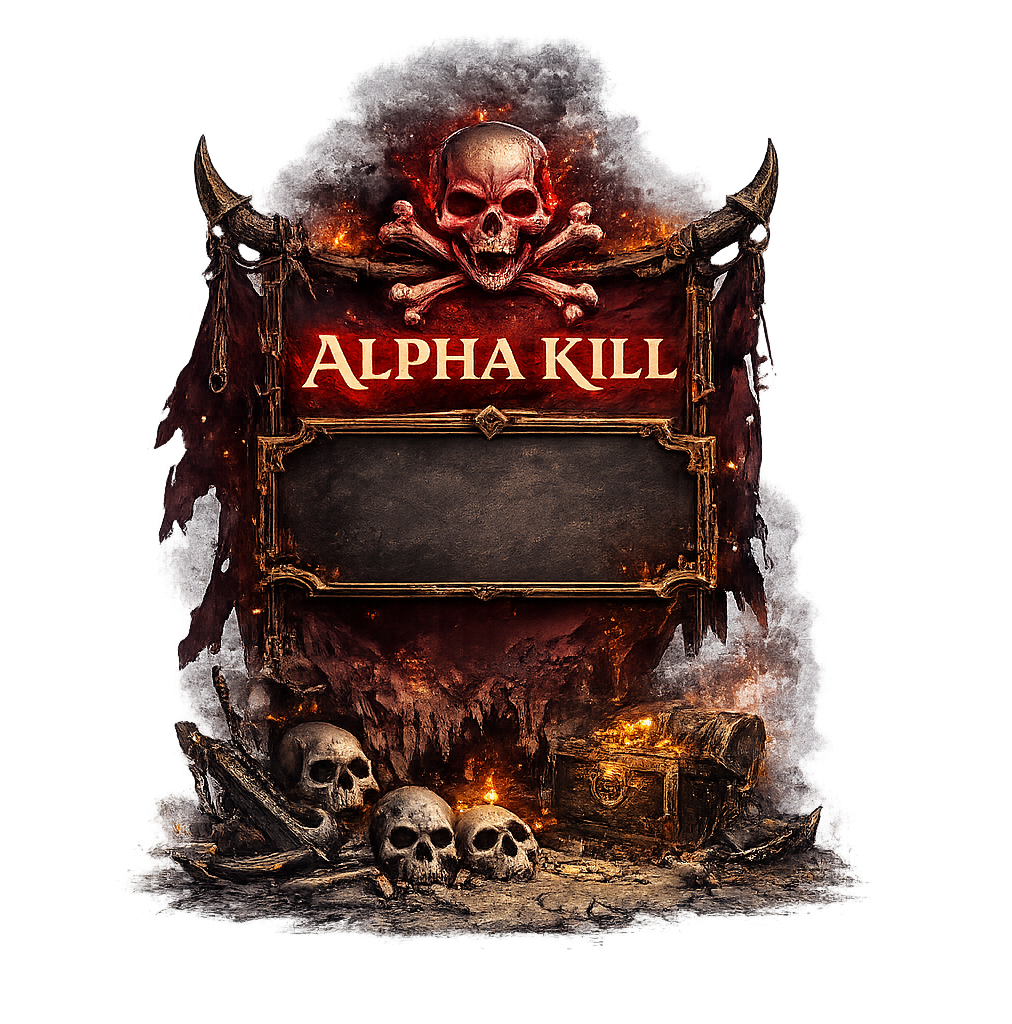 Alpha Kill plaque